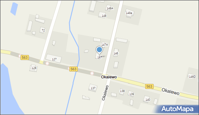 Okalewo, Okalewo, 147, mapa Okalewo