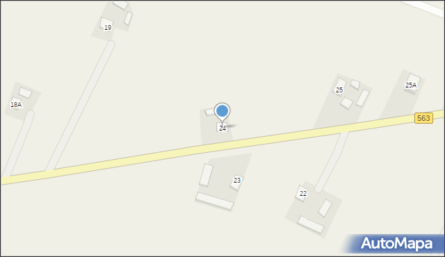 Okalewo, Okalewo, 24, mapa Okalewo