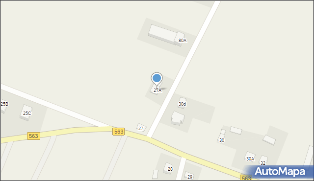 Okalewo, Okalewo, 27A, mapa Okalewo
