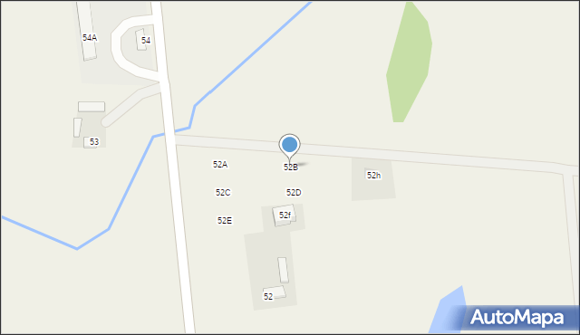 Okalewo, Okalewo, 52B, mapa Okalewo