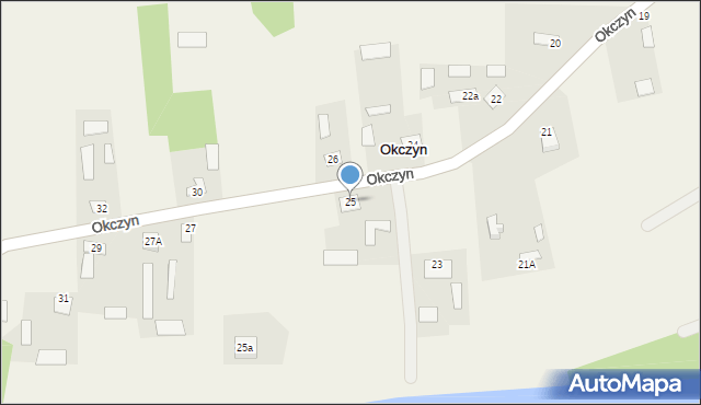 Okczyn, Okczyn, 25, mapa Okczyn