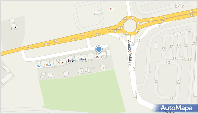 Okmiany, Okmiany, 3b/17, mapa Okmiany