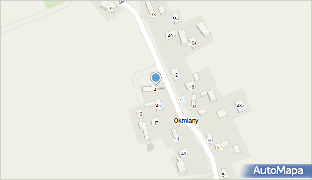 Okmiany, Okmiany, 41, mapa Okmiany