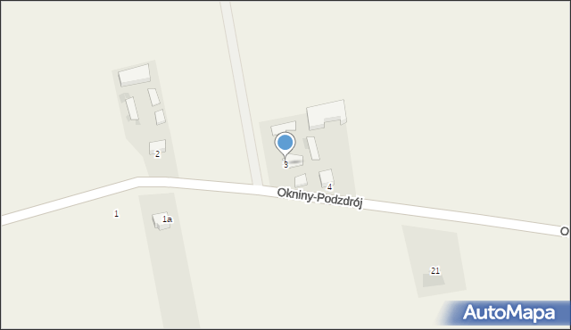 Okniny-Podzdrój, Okniny-Podzdrój, 3, mapa Okniny-Podzdrój