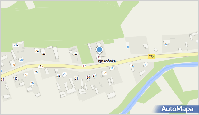 Okół, Okół, 11, mapa Okół