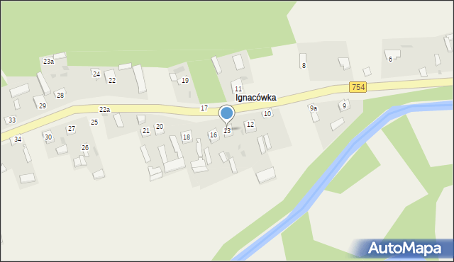 Okół, Okół, 13, mapa Okół