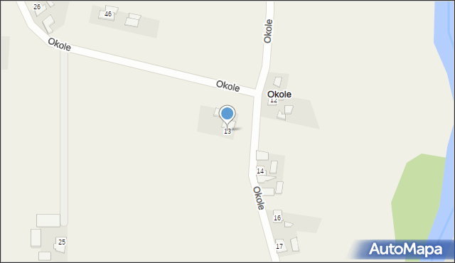 Okole, Okole, 13, mapa Okole