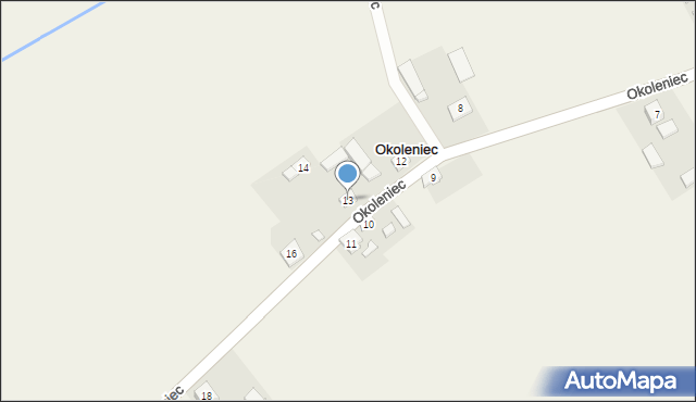 Okoleniec, Okoleniec, 13, mapa Okoleniec