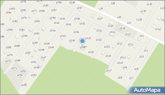 Okołowice, Okołowice, 10/35, mapa Okołowice