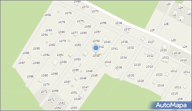 Okołowice, Okołowice, 10/44, mapa Okołowice