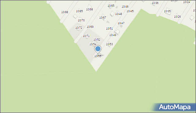 Okołowice, Okołowice, 10/55, mapa Okołowice