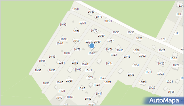 Okołowice, Okołowice, 10/62, mapa Okołowice