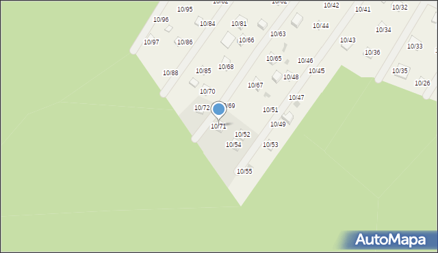 Okołowice, Okołowice, 10/71, mapa Okołowice