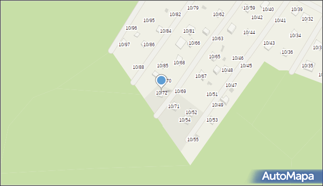 Okołowice, Okołowice, 10/72, mapa Okołowice