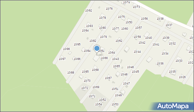 Okołowice, Okołowice, 10/83, mapa Okołowice