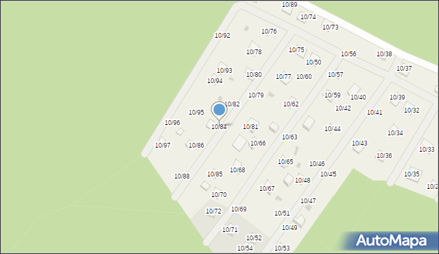 Okołowice, Okołowice, 10/84, mapa Okołowice