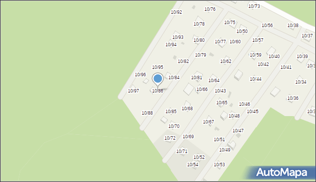 Okołowice, Okołowice, 10/86, mapa Okołowice