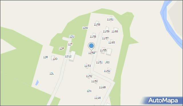 Okołowice, Okołowice, 11/54, mapa Okołowice