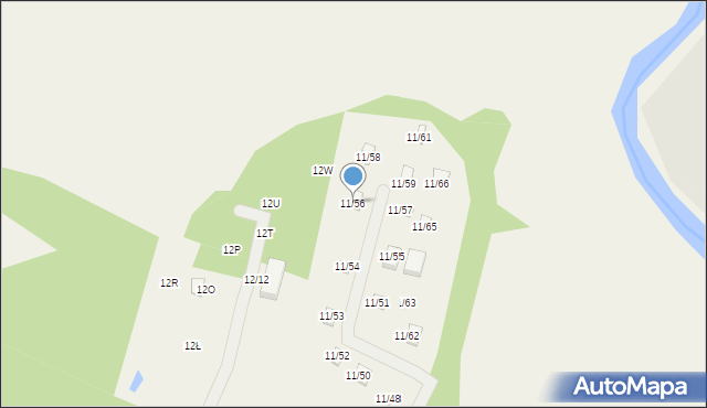 Okołowice, Okołowice, 11/56, mapa Okołowice