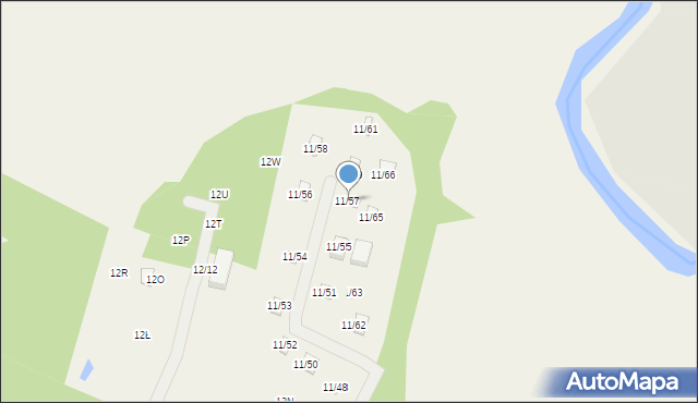 Okołowice, Okołowice, 11/57, mapa Okołowice