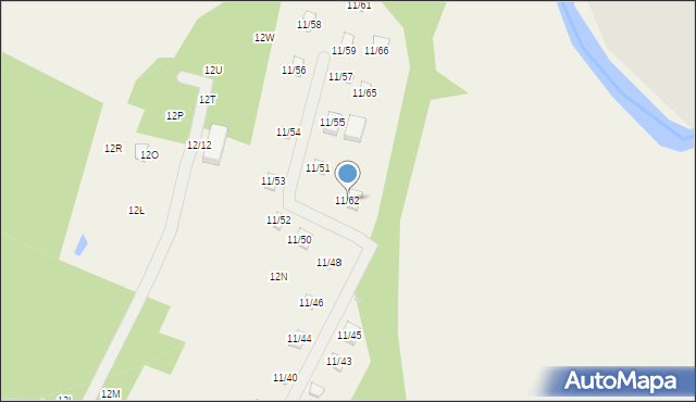 Okołowice, Okołowice, 11/62, mapa Okołowice