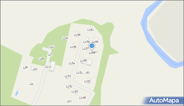 Okołowice, Okołowice, 11/65, mapa Okołowice