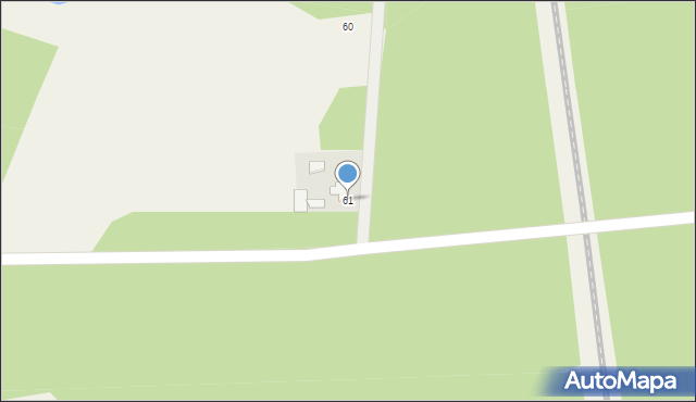 Okoniny Nadjeziorne, Okoniny Nadjeziorne, 61, mapa Okoniny Nadjeziorne
