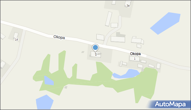 Okopa, Okopa, 2, mapa Okopa