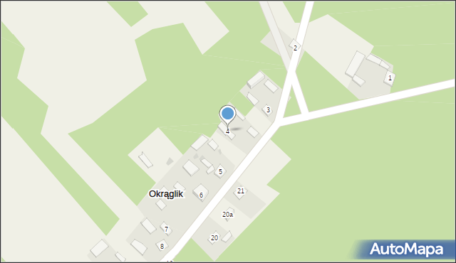 Okrąglik, Okrąglik, 4, mapa Okrąglik