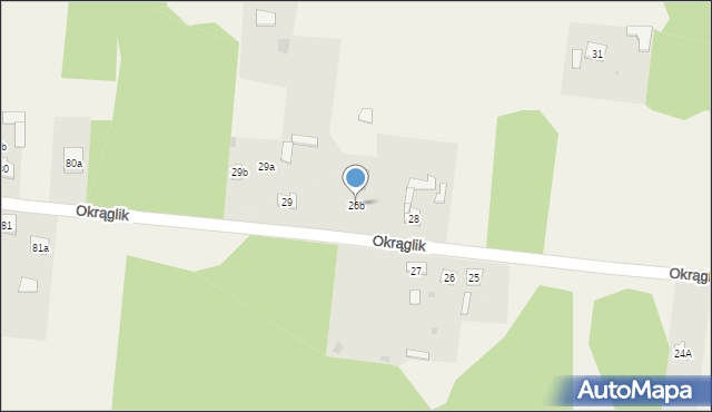 Okrąglik, Okrąglik, 26b, mapa Okrąglik