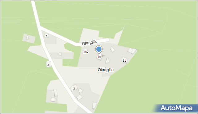 Okrąglik, Okrąglik, 10, mapa Okrąglik