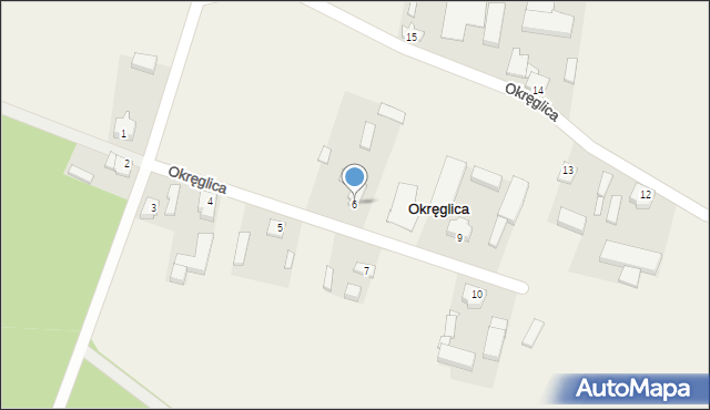 Okręglica, Okręglica, 6, mapa Okręglica