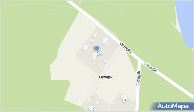 Okręglik, Okręglik, 3, mapa Okręglik