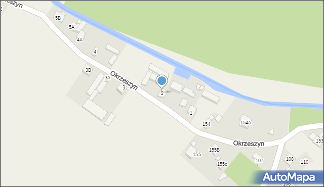 Okrzeszyn, Okrzeszyn, 2, mapa Okrzeszyn