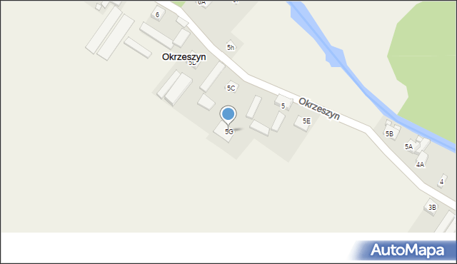 Okrzeszyn, Okrzeszyn, 5G, mapa Okrzeszyn