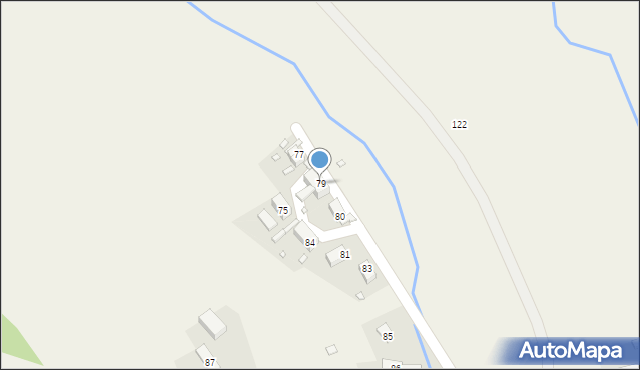 Okrzeszyn, Okrzeszyn, 79, mapa Okrzeszyn