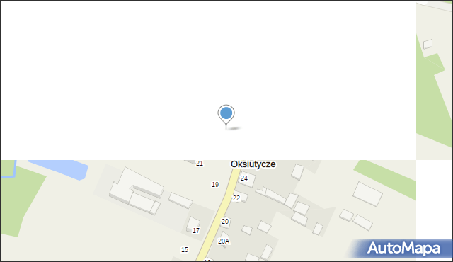 Oksiutycze, Oksiutycze, 23, mapa Oksiutycze