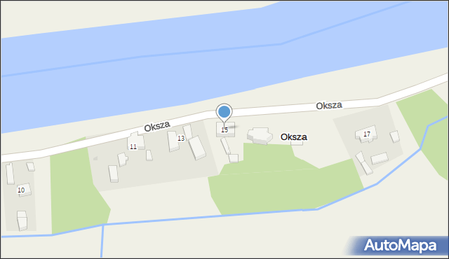 Oksza, Oksza, 15, mapa Oksza