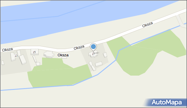 Oksza, Oksza, 17, mapa Oksza