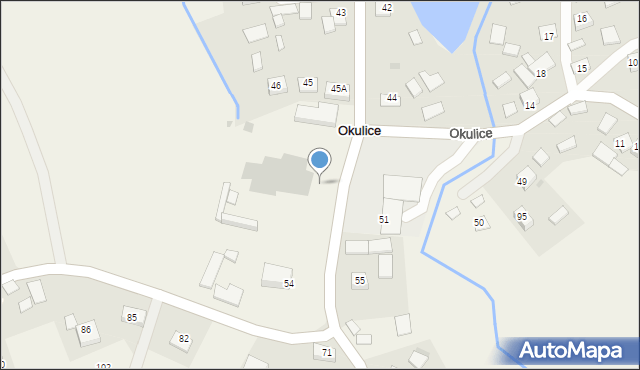 Okulice, Okulice, 54, mapa Okulice