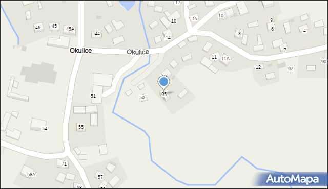 Okulice, Okulice, 95, mapa Okulice