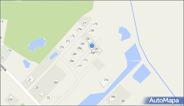 Okuninka, Okuninka, I-7W, mapa Okuninka