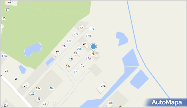 Okuninka, Okuninka, I-7X, mapa Okuninka