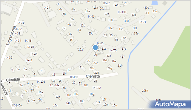 Okuninka, Okuninka, IX-58, mapa Okuninka