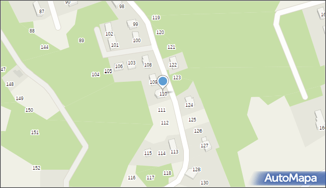 Okuniowiec, Okuniowiec, 110, mapa Okuniowiec