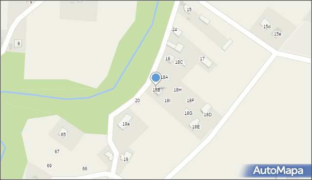 Okuniowiec, Okuniowiec, 18B, mapa Okuniowiec