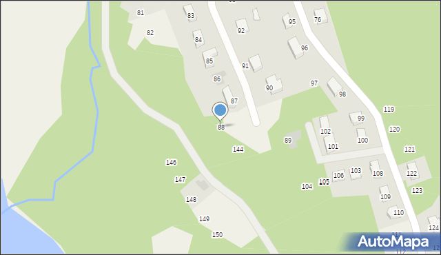 Okuniowiec, Okuniowiec, 88, mapa Okuniowiec