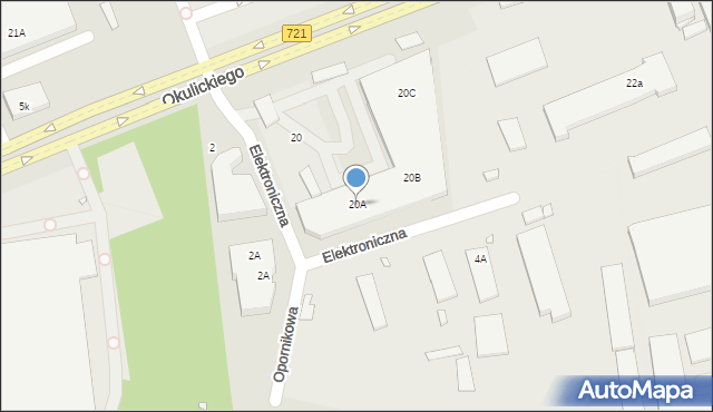 Piaseczno, Okulickiego Leopolda, gen., 20A, mapa Piaseczno