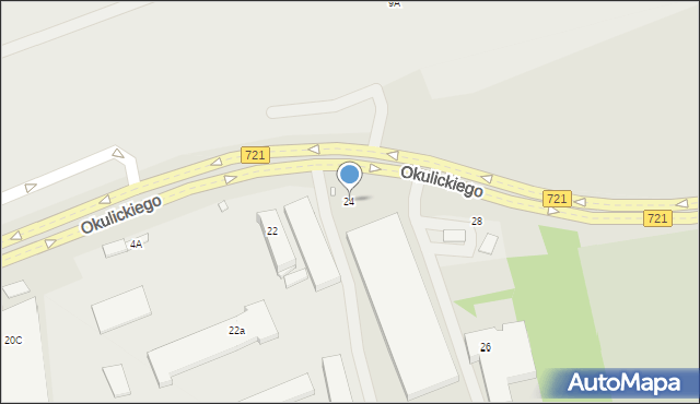 Piaseczno, Okulickiego Leopolda, gen., 24, mapa Piaseczno