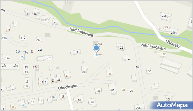 Pilchowo, Okocimska, 31, mapa Pilchowo
